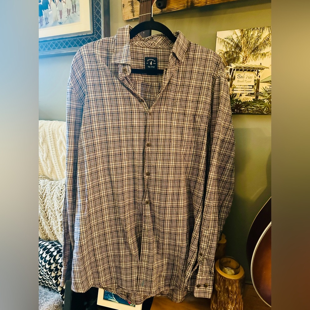 johnnie-O Multicolor Checkered Button Down Shirt